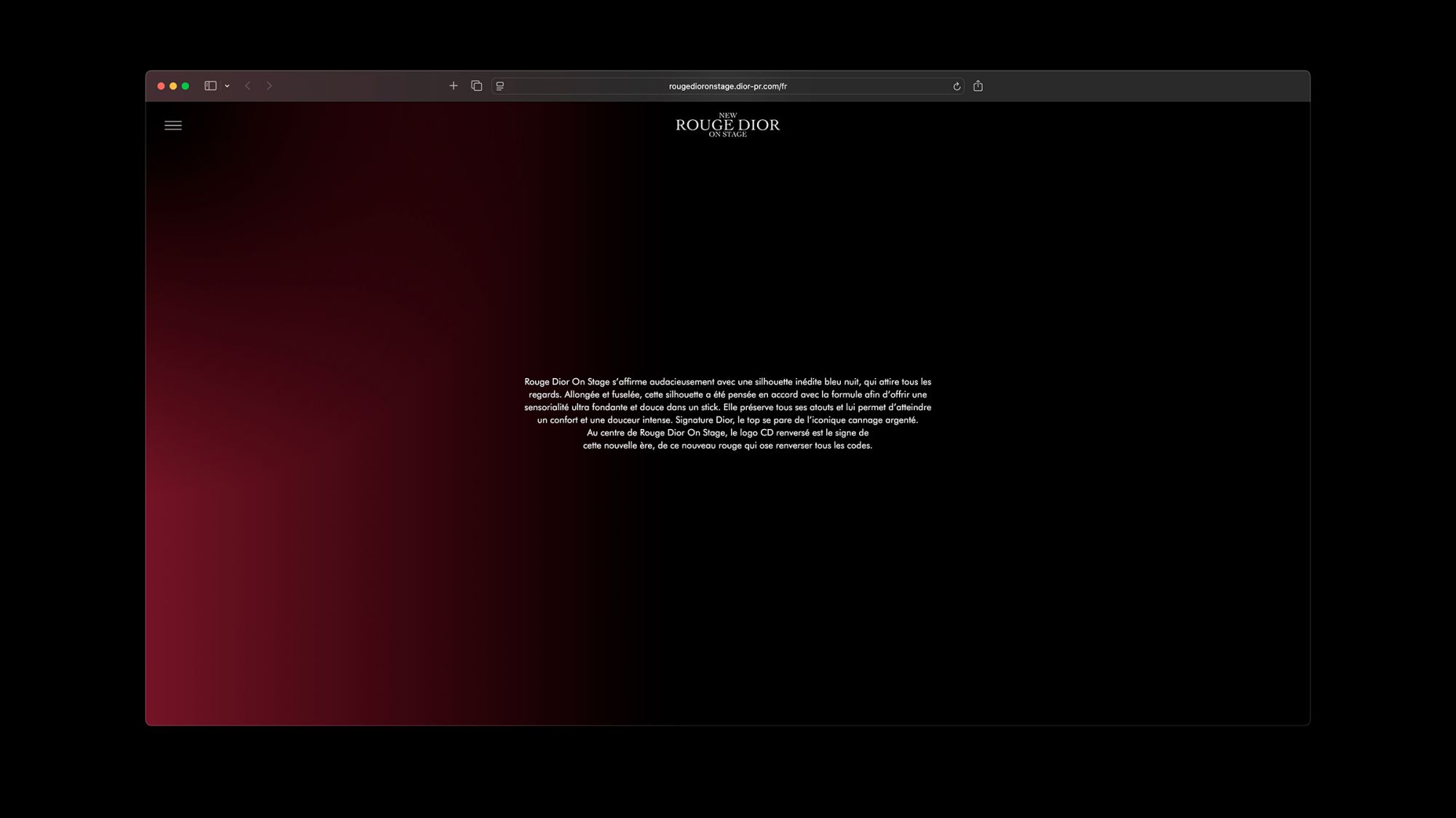 Dior Rouge - On Stage